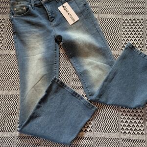 Women's Classic Blue Wide Leg Jeans
